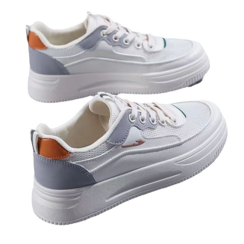Damen Plattform Sneakers mit atmungsaktiver Obermaterialstruktur und rutschfester Sohle R&B