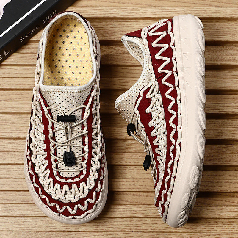 Unisex Freizeit-Sneaker mit atmungsaktiver Oberflächengestaltung R&B