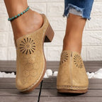 Damen Clogs mit atmungsaktivem Design und eleganten Perforationen R&B