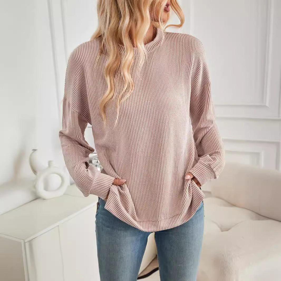 Damen lässiger Strickpullover R&B