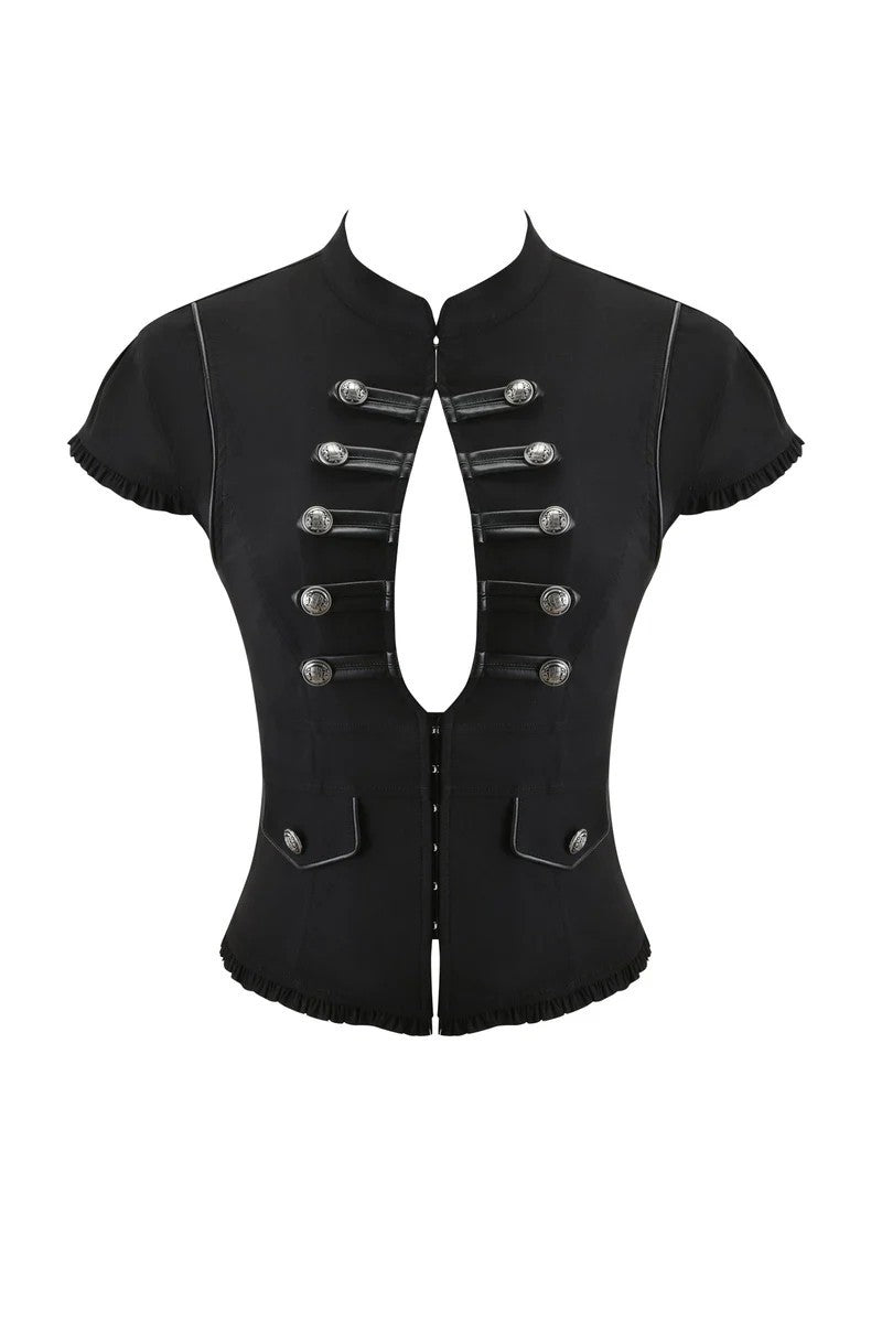 Damen Elegantes Blazer-Oberteil mit asymmetrischem Ausschnitt R&B