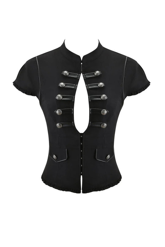 Damen Elegantes Blazer-Oberteil mit asymmetrischem Ausschnitt R&B