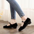 Damen elegante und komfortable Ballerinas mit verstellbarem Riemen R&B