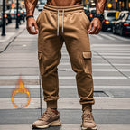 Herren Sportliche Cargo-Jogginghose mit elastischem Bund und praktischen Taschen R&B