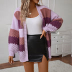 R&B | Gestreifte Gemütliche Strickjacke