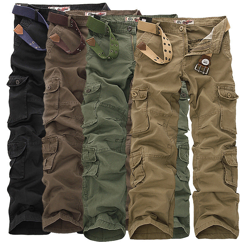 Herren Multifunktionale Cargo-Hose mit verstellbarem Bund und zahlreichen Taschen R&B
