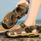 Damen Sportliche Trekkingsandalen mit verstellbaren Riemen und rutschfester Sohle R&B
