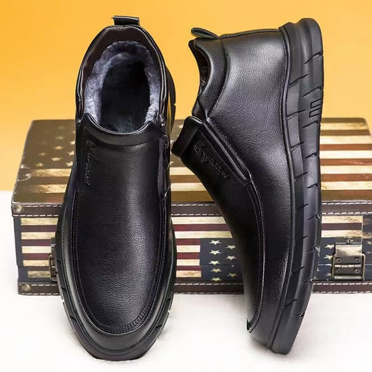 Herren Bequeme Slip-On Stiefel mit isoliertem Innenfutter und rutschfester Sohle R&B