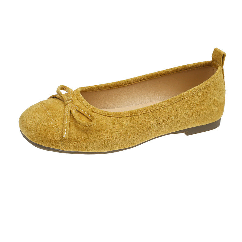 Damen Ballerinas mit feinem Schleifen-Detail aus柔igem Material R&B