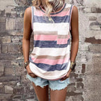 Damen Gestreiftes Freizeittop R&B