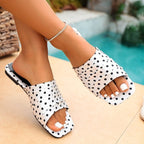 Damen Komfortable Punkte-Slides R&B