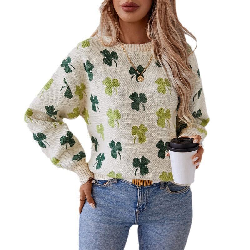 Damen gemusterter Pullover R&B