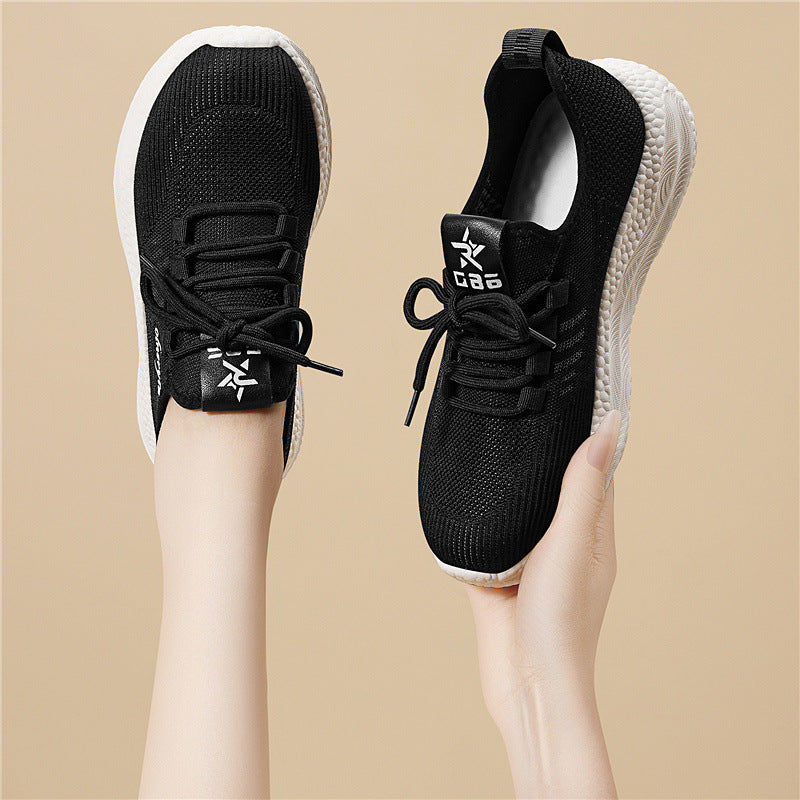 Damen Atmungsaktive Laufschuhe mit stoßdämpfender Sohle und elastischen Details R&B