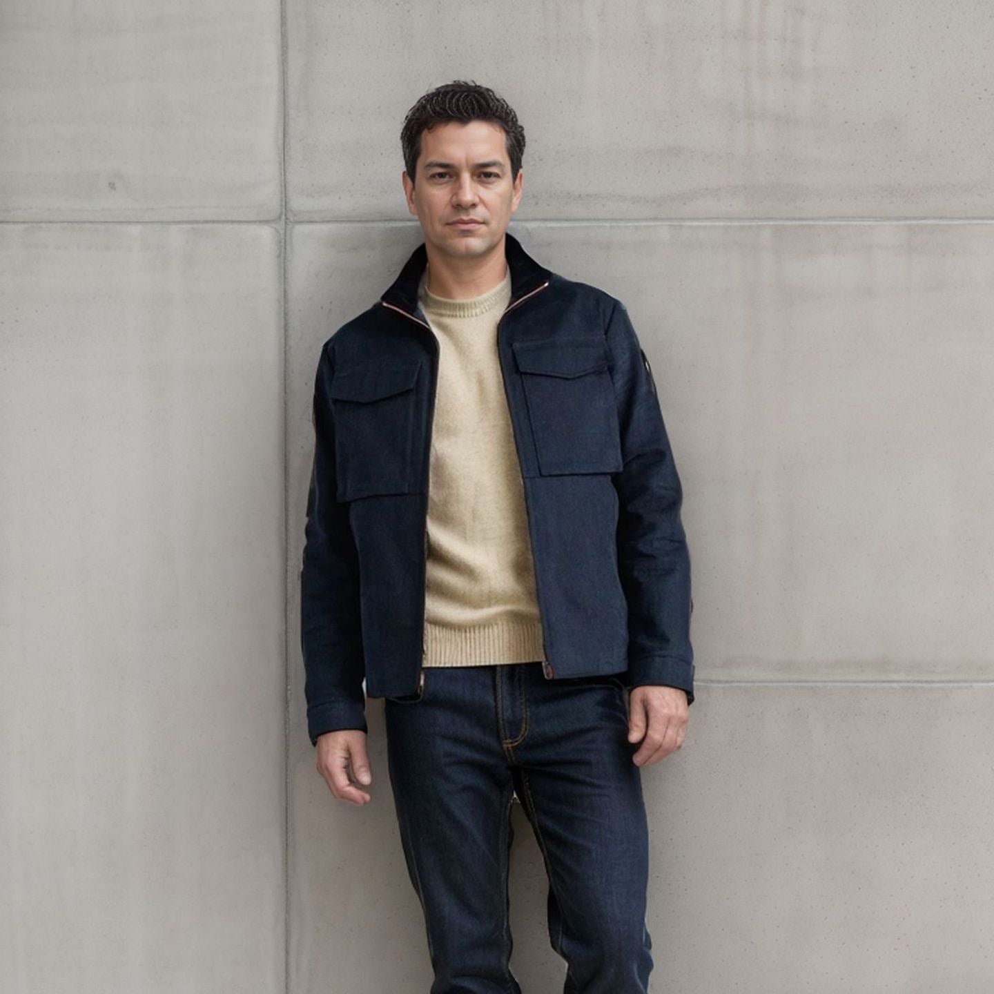 Herren Utility-Jacke mit praktischen Taschen und modernem Design R&B