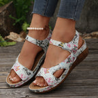 Damen Komfort-Sandalen mit verstellbaren Riemen und anatomischer Fußbettung R&B