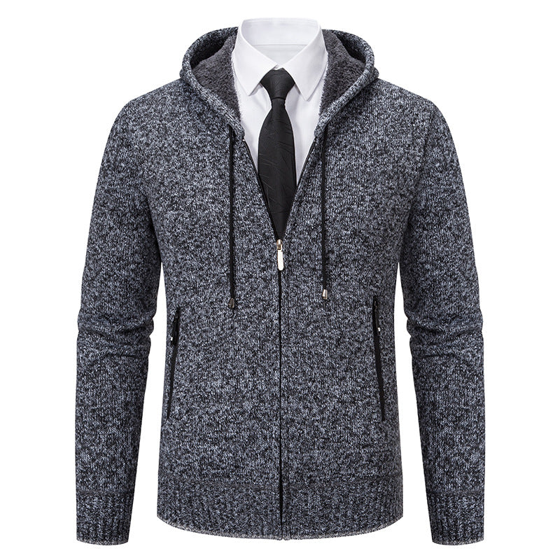 Herren Kapuzenjacke mit softem Fleece-Futter und eleganten Details R&B