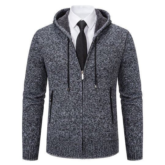 Herren Kapuzenjacke mit softem Fleece-Futter und eleganten Details R&B