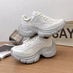 Damen Chunky Sneakers mit modischem Obermaterial und stabiler Sohlenkonstruktion R&B