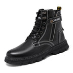 Damen Komfortable Stiefel mit seitlichem Reißverschluss und robuster Sohle