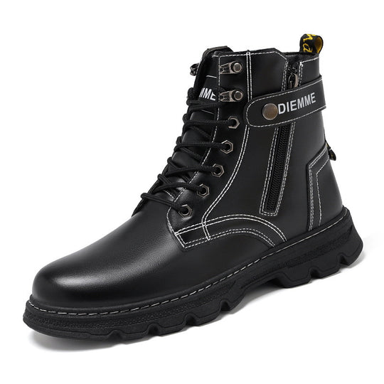 Damen Komfortable Stiefel mit seitlichem Reißverschluss und robuster Sohle R&B