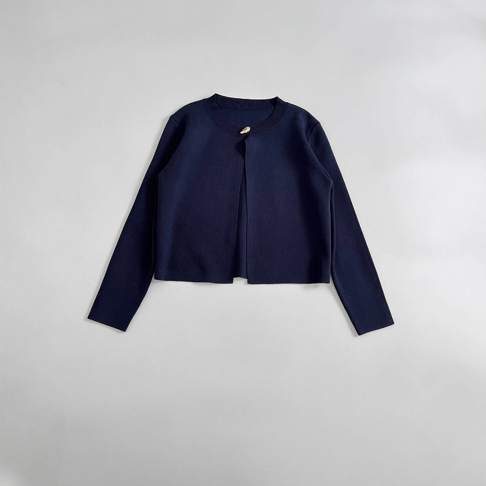 Damen elegante Strickjacke mit dekorativer Knopfdetails R&B