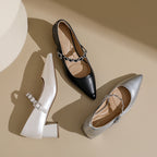 Damen Glamouröse Slingback-Pumps mit funkelnder Schnallen-Applikation