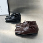 Damen Elegante Leder Schnürschuhe mit Lochmuster und komfortabler Innensohle R&B