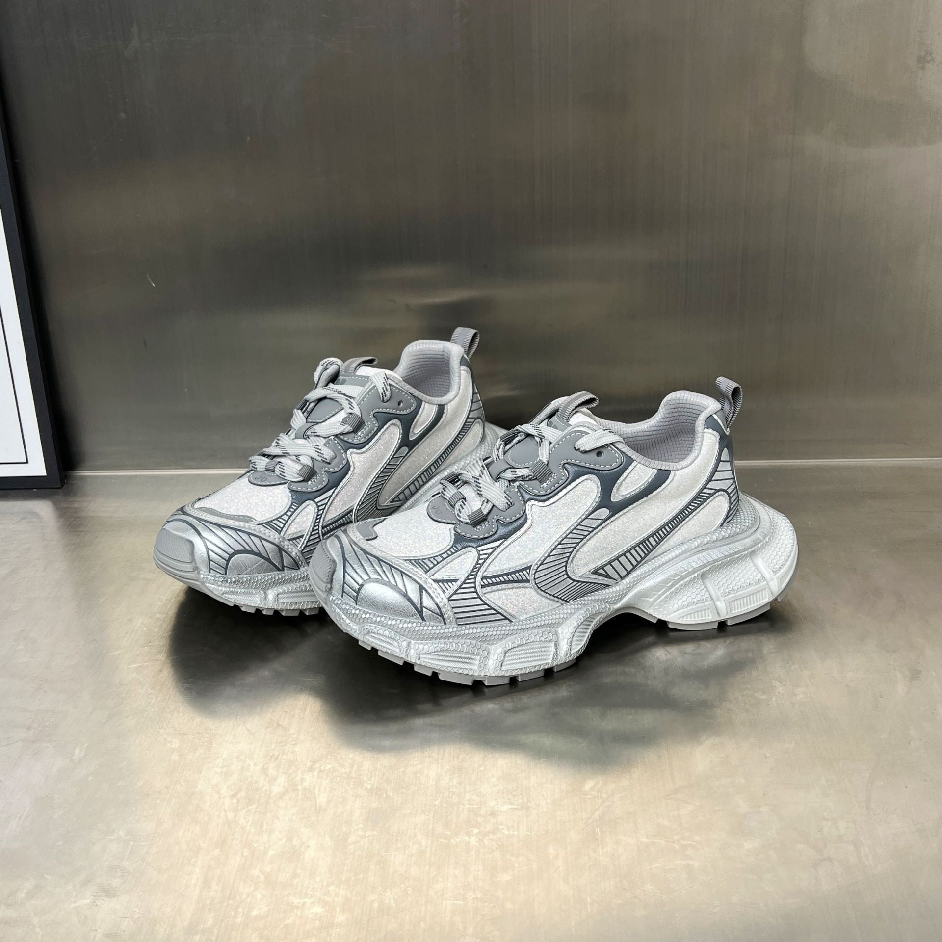 Damen Sportliche Multifunktions-Sneaker mit atmungsaktiver Mesh-Oberfläche und rutschfester Sohle R&B