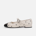 Damen Ballerinas mit dekorativem Riemen und glänzendem Schuhspitzen R&B