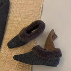 Damen warme und bequeme Hausschuhe mit kuscheligem Fleecefutter R&B