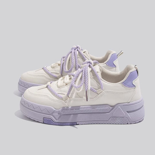 Damen Sportliche Chunky Sneakers mit atmungsaktiver Oberflächenstruktur R&B