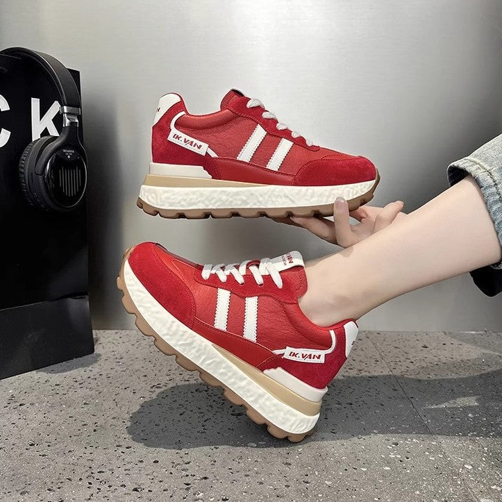 Damen Sportliche Chunky Sneakers mit hochwertigem Obermaterial und dämpfender Sohle R&B