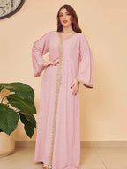Damen Elegantes Kaftan Kleid R&B