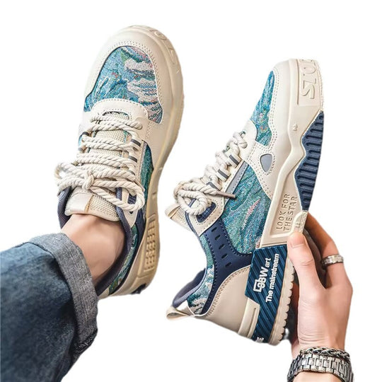 Herren Sneakers mit auffälligem Design und stabiler Sohle R&B