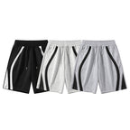 Herren Sportliche Shorts mit elastischem Bund und seitlichen Kontraststreifen