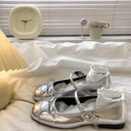 Damen elegante Ballerinas mit floralem Spitzen-Design und komfortablem Fußbett R&B