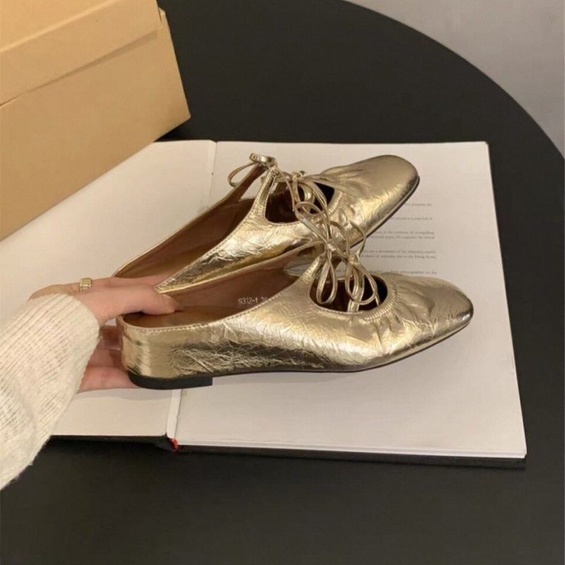 Damen Stylische Riemchen Mules mit dekorativem Schnürdetail R&B