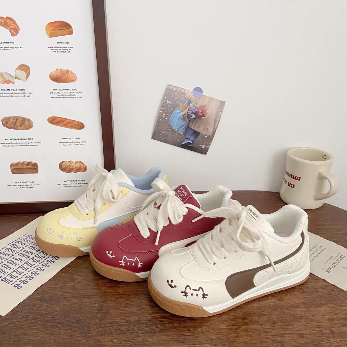 Damen Komfortable Freizeit-Sneaker mit verspielten Tiermotiven