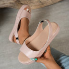 Damen Plateausandalen mit verstellbarem Riemen R&B