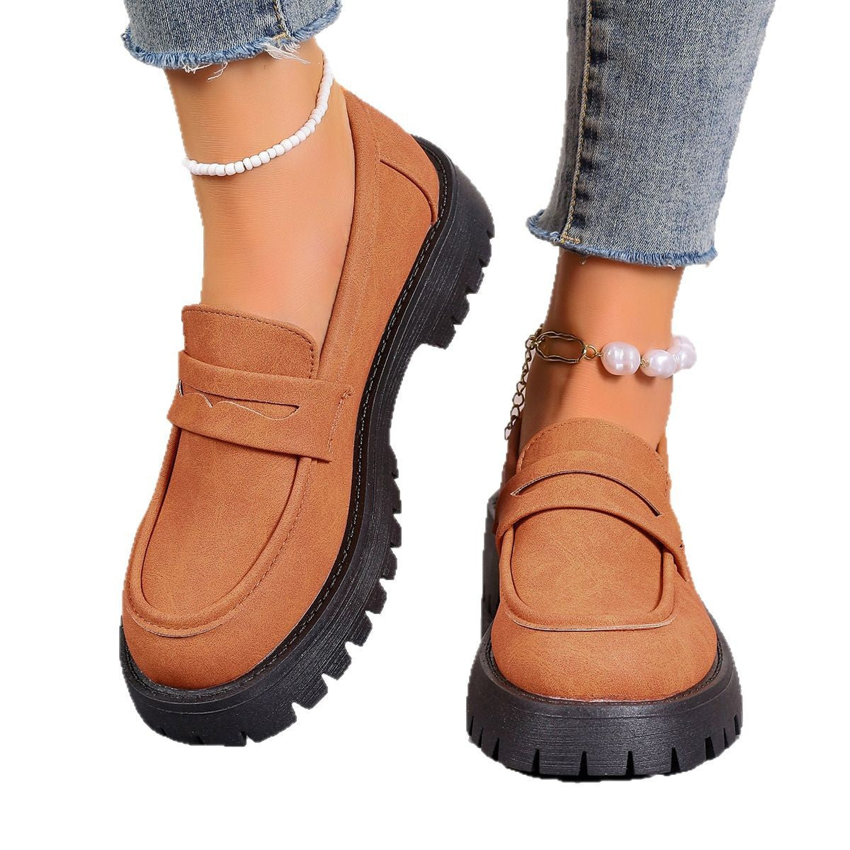 Damen Mokassins mit rutschfester Profilsohle und modischer Applikation R&B