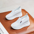Damen Komfortable Slip-On Sneakers mit luftiger Oberflächenstruktur und rutschfester Sohle R&B