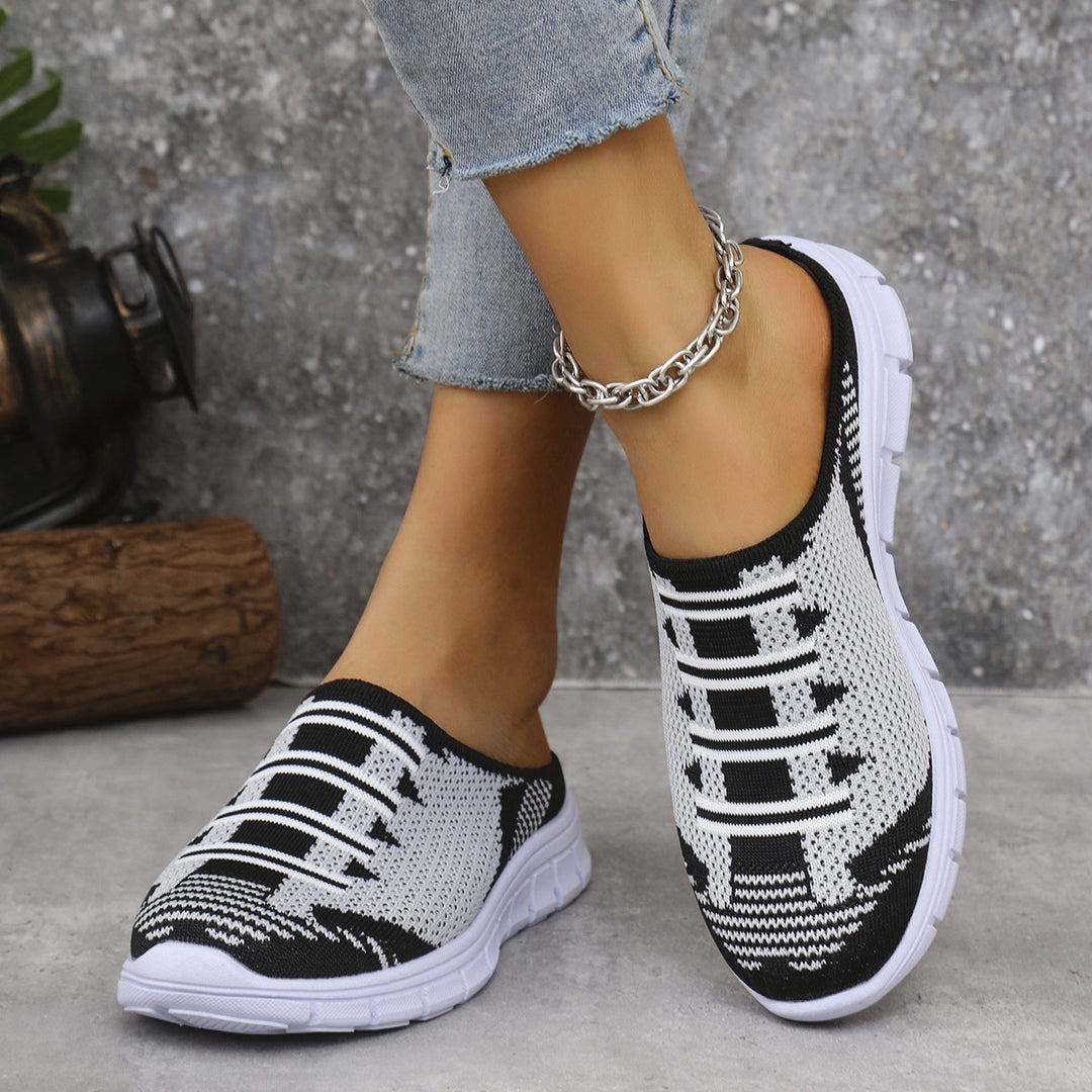 Damen Atmungsaktive Slip-On Sneakers mit elastischem Obermaterial R&B