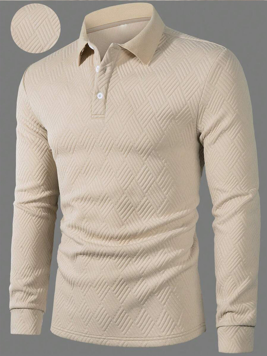 Herren Langarm Polohemd R&B