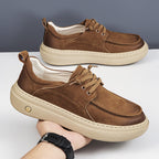 Damen Modische Schnürschuhe mit dicker Sohle R&B