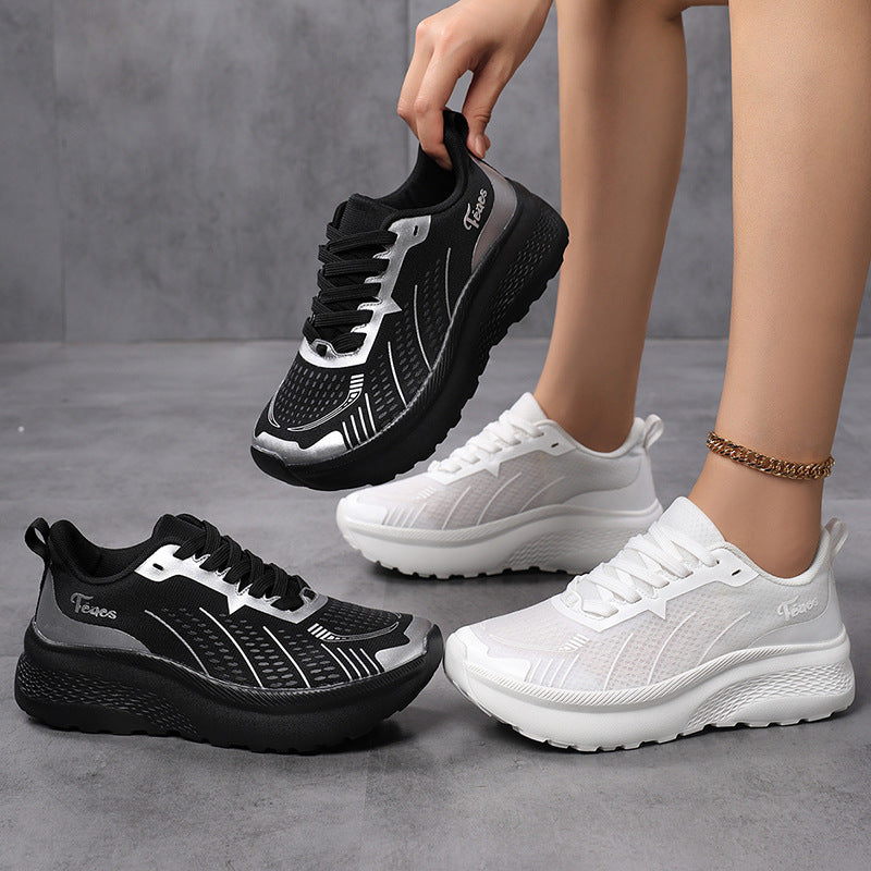 Damen Atmungsaktive Sport-Sneaker mit dämpfendem Fußbett und rutschfester Laufsohle