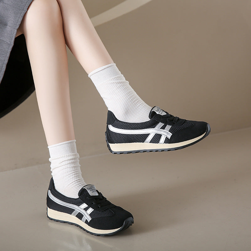 Damen Sportliche Sneakers mit luftdurchlässiger Mesh-Oberfläche und flexibler Dämpfung R&B