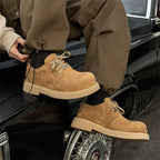 Damen Modische Schnürschuhe aus weichem Wildleder mit stabiler Sohle R&B