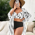 Damen Strandüberwurf mit modischem Schnitt und eleganten Mustern R&B