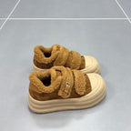 Damen Komfortable Sneaker mit kuscheligem Fleece-Futter und praktischen Klettverschlüssen R&B