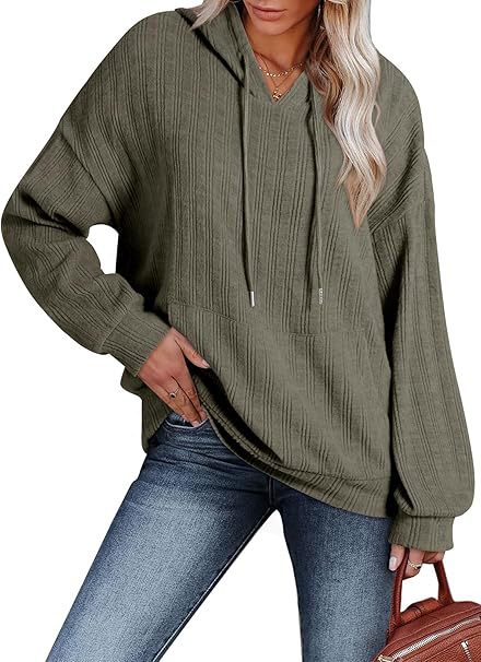Damen Oversized Kapuzenpullover mit strukturiertem Design R&B